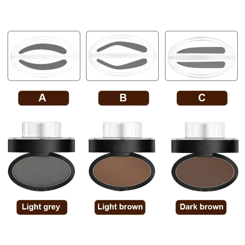 Waterproof Eyebrow Stamp Stencil Kit